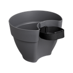 vibia campana fallrohrpflanzgefäss 22cm anthrazit